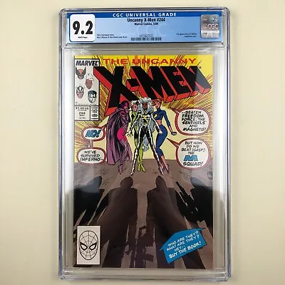 Buy Uncanny X-Men #244 (1989) CGC 9.2, 1st Jubilee • 59.38£