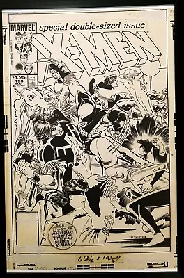 Buy Uncanny X-Men #193 John Romita Jr. 11x17 FRAMED Original Art Poster Marvel Comic • 47.39£