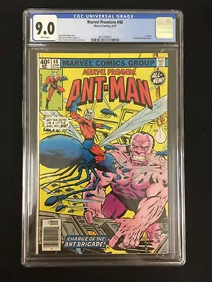 Buy Marvel Premiere #48 CGC 9.0 (1979) 2nd Ant-Man Cassie Lang! White Pages New Slab • 43.51£