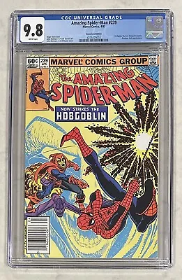 Buy -Amazing Spider-Man 239-Newsstand-CGC 9.8-White Pages-Hobgoblin-Marvel- • 315.45£