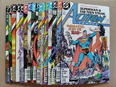 Buy Action Comics 584-600 Lot Of 17 VF To NM DC Complete John Byrne 592 593 595 • 38.79£
