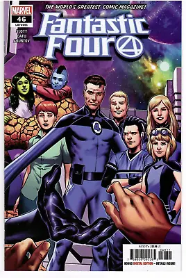 Buy Fantastic Four #46 Dan Slott CVR 1st Full App Reed Sister Marvel 2022 NM- 🔑 • 7.23£