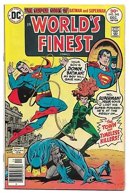 Buy World's Finest #242 (Vol 1) : F/VF :  Town Of The Timeless Killers  • 4.95£