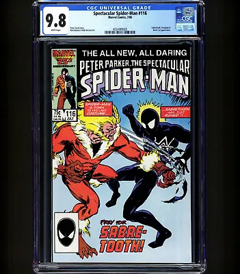 Buy Spectacular Spider-Man #116 CGC 9.8 1st Foreigner App - Kraven Movie Villain NM • 222.43£