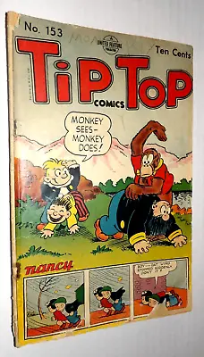 Buy Tip Top Comics 153 Li'l Abner Al Capp Fritzi Ritz Bushmiller Nancy Captain Kids • 16.04£