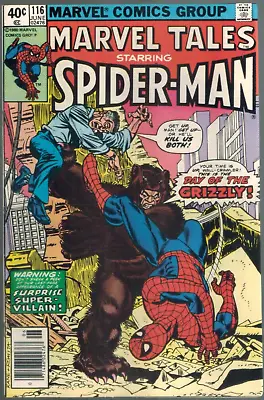 Buy Marvel Tales 116  Day Of The Grizzly! (rep Amazing Spider-Man 139) 1980  F/VF • 6.33£