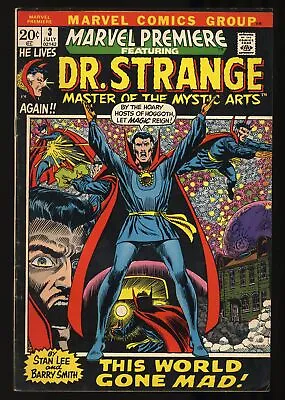 Buy Marvel Premiere #3 FN- 5.5 1st Doctor Dr. Strange In Title! Marvel 1972 • 23.72£
