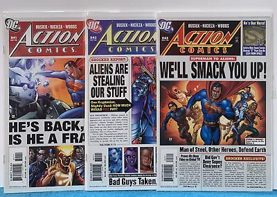 Buy Action Comics #841 #842 #843 DC Three Comic Lot • 6.32£