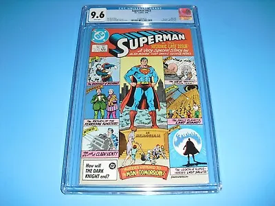 Buy Superman #423 CGC 9.6 W/ WHITE PAGES From 1986! DC Alan Moore D80 • 59.57£