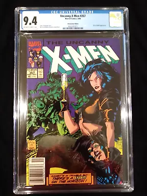 Buy Uncanny X-Men #267, CGC 9.4, Marvel Newsstand, September 1990, Early Gambit App! • 100.04£