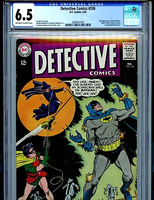 Buy Detective Comics #336 CGC 6.5 Batman DC 1965 The Witch Flash Amricons K48 • 149.78£