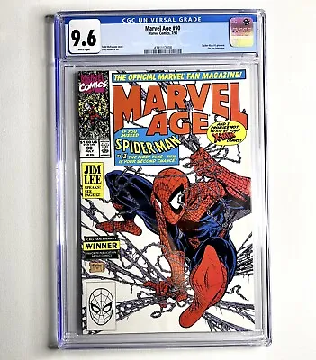 Buy Marvel Age #90 (1990) CGC 9.6 Blue Label - Todd McFarlane - Spider-Man • 79.15£