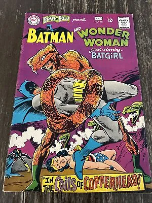 Buy DC Brave And The Bold 78 Solid FN 1st Copperhead Batman Batgirl Wonder Woman • 18.93£