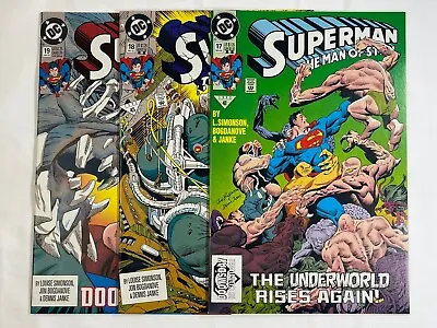 Buy Superman The Man Of Steel #17, 18, 19 - 1st Doomsday 1992 DC Comics • 19.76£