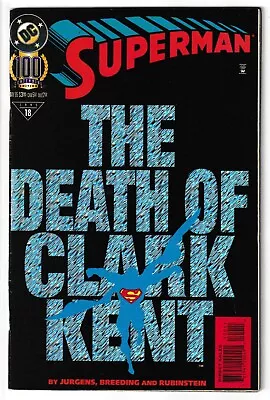 Buy Superman #100 - DC 1995 - Cover By Dan Jurgens [100th Anniversary Issue] • 6.49£