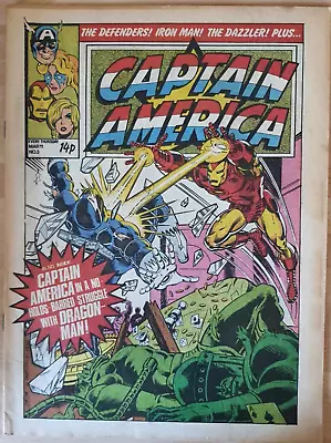 Buy Captain America #3 Marvel Comics UK 1981 Dazzler, Thor, Iron Man • 4£