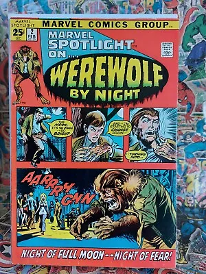 Buy Marvel Spotlight #2 VF 1st App Werewolf By Night Marvel 1972 • 495£