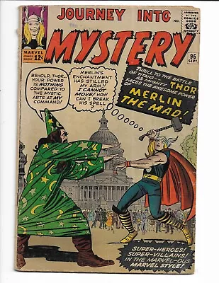 Buy Journey Into Mystery 96 - Qualified G/vg 3.0 - Thor - Loki - Merlin - Jfk (1963) • 55.51£