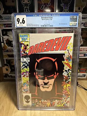 Buy Daredevil #236 CGC 9.6 White Pages 1986 W/ Black Widow • 47.41£