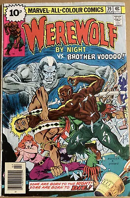 Buy WEREWOLF BY NIGHT #39 July 1976 VS Brother Voodoo Pence Variant Doug Moench • 9.99£