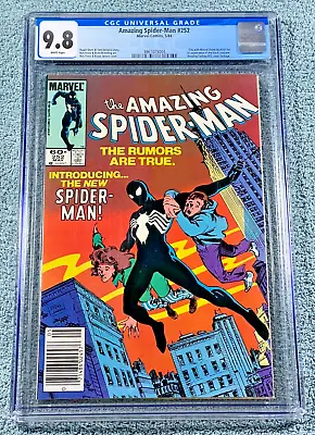 Buy AMAZING SPIDER-MAN #252 CGC 9.8 Pristine WP Newsstand 1st Black Symbiote Suit • 1,998.76£