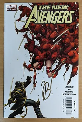 Buy New Avengers #27 - Signed Bendis - Wizard Coa - Hawkeye - Ronin - 2007 - Nm • 16.42£