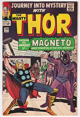 Buy Journey Into Mystery #109 Fine-Very Fine 7.0 Thor Magneto Jack Kirby Art 1964 • 208.91£
