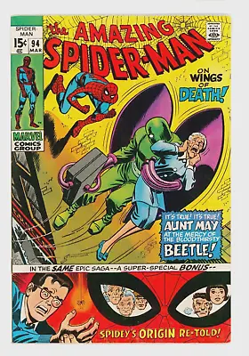Buy Amazing Spider-Man #94 VFN+ 8.5 Versus The Beetle - Origin Retold • 139.95£