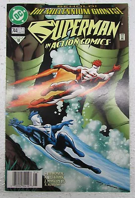 Buy Dc Comic Book Superman In Action Comics The Millennium Giants! #744 May 1998 • 7.87£
