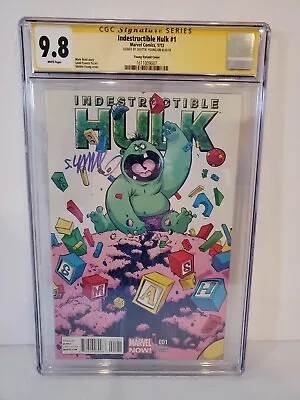 Buy Indestructible Hulk #1 CGC 9.8 Skottie Young Variant Cover • 959.42£