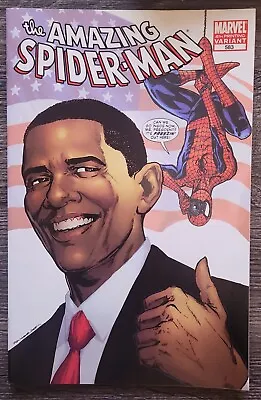 Buy Amazing Spider-Man #583 - 4th Print Variant - Barack Obama Marvel Comics Key • 7.19£