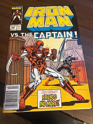 Buy Iron Man #228 Newsstand Steve Rogers Appearance Armor Wars VF 1988 • 3.12£