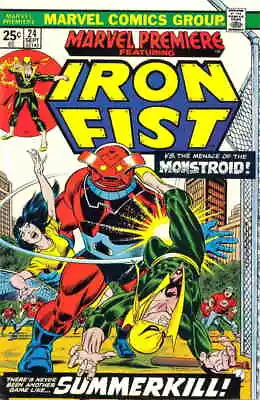 Buy Marvel Premiere #24 (with Marvel Value Stamp) FN; Marvel | Iron Fist - We Combin • 11.98£