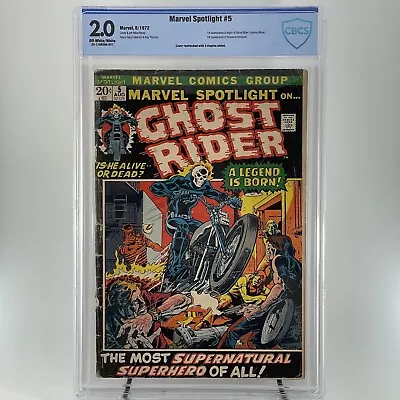 Buy Marvel Spotlight #5 CBCS 2.0 (1972) 1st Appearance Ghost Rider! Not CGC • 628.53£