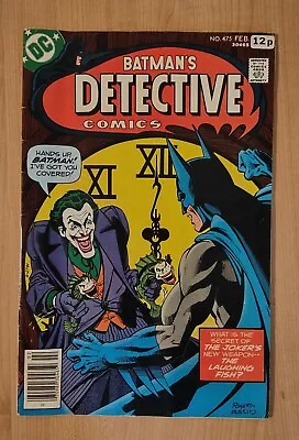 Buy  Detective Comics #475 Feb 1978 Classic Joker Story Titled   The Laughing Fish  • 49.87£