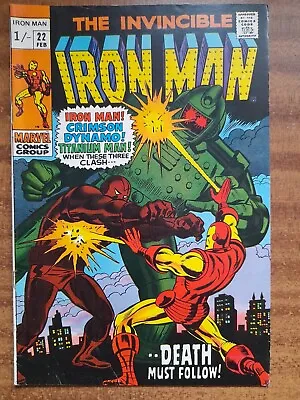 Buy Iron Man 22 1970 FN+ • 18£