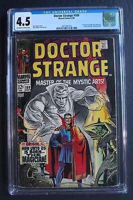 Buy DOCTOR STRANGE #169 ORIGIN 1st Issue & SOLO Title 1968 Ancient One MORDO CGC 4.5 • 160.05£