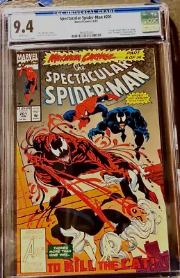 Buy Spectacular Spider-Man 201 CGC 9.4 NM  White Pages • 35.97£