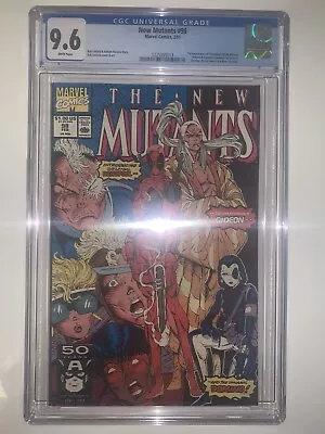 Buy Marvel New Mutants #98 (1991) (1st App Deadpool, Gideon & Copycat) CGC 9.6 • 799.99£