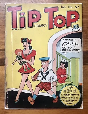 Buy 1941 Tip Top Comics #57 JANUARY Fritzi Ritz Nancy Tarzan Golden Age R. Dirks G+ • 33.21£
