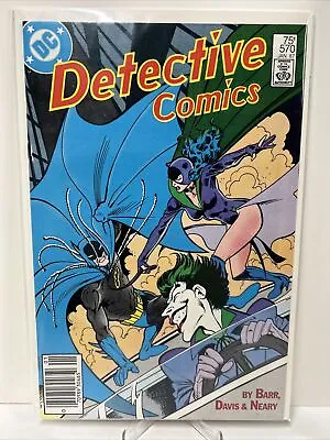 Buy DETECTIVE COMICS # 570 - NEWSSTAND JOKER And CATWOMAN - DAVIS DC COMICS 87 • 11.99£