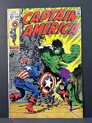 Buy CAPTAIN AMERICA #110 1969 Marvel HULK KEY 1st Madame Hydra Viper VF+ 8.5 • 227.86£