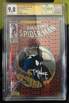 Buy Amazing Spider-Man #300 CGC 9.8 SS Signed Todd McFarlane Mexico Foil 2022 Venom • 279.83£