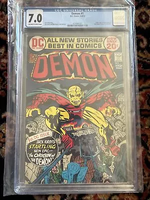Buy THE DEMON #1 (1972) CGC 7.0 ORIGIN/1ST APPEARANCE THE DEMON OW To W Pages • 118.59£