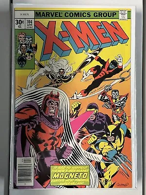 Buy Uncanny X-Men #104 1977 1st Cameo Starjammers Mid To High Grade Bronze Age Key • 80.34£