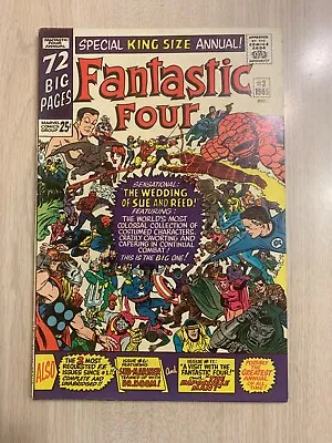 Buy Fantastic Four King-size Annual 3 Fn/vf 1965 Kirby Wedding Silver Age Classic  • 200.88£