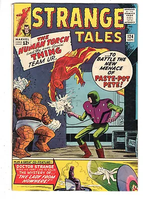 Buy Strange Tales #124 (1964) - Grade 6.0 - Torch & Thing Team-up - Zota Battle! • 119.93£