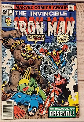 Buy The Invincible Iron Man #114 Marvel Comics 1978 VF. Combine Shipping • 5.99£