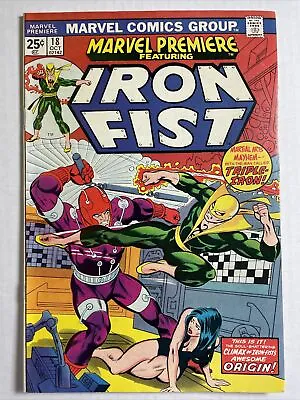 Buy Marvel Premiere Iron Fist 18 F+ 1974 Marvel Comics Origin • 16.06£