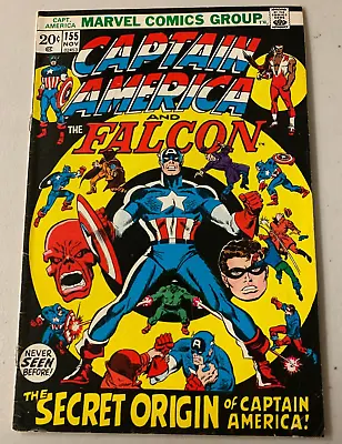 Buy Captain America #155 Marvel 1st Series (4.5 VG-) (1972) • 10.67£